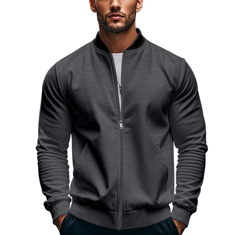 Veste bomber sportive pour hommes avec fermeture éclair et poignets élastiques Chic und Stil