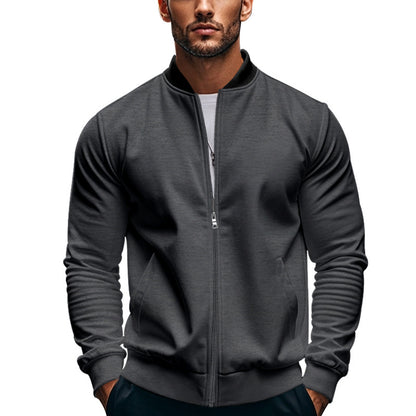 Veste bomber sportive pour hommes avec fermeture éclair et poignets élastiques Chic und Stil