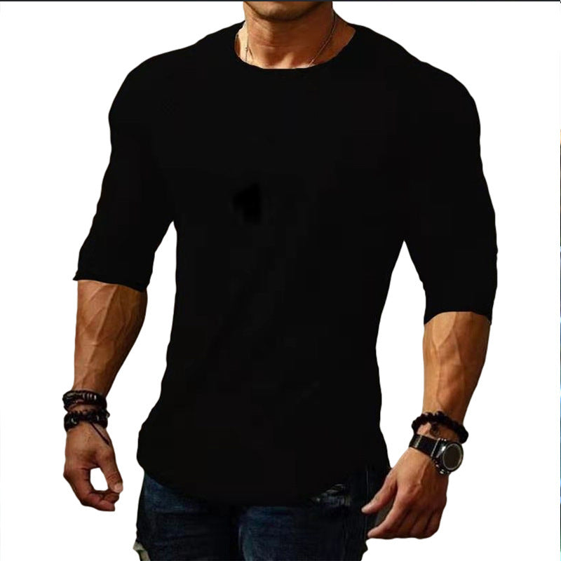T-shirt à manches longues ajusté pour hommes avec confort de port élastique Chic und Stil