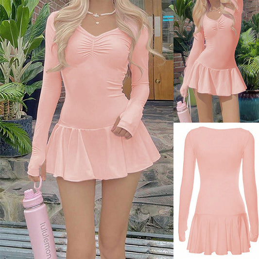 Robe patineuse froncée pour femmes Chic und Stil