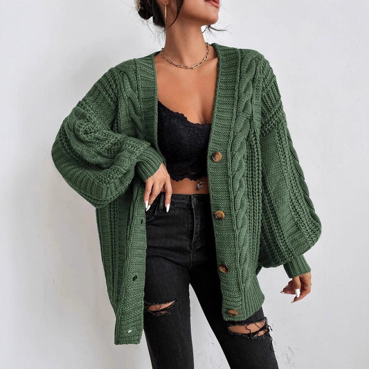 Veste en tricot épais pour femmes avec design en torsade caractéristique Chic und Stil