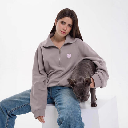 Modern pullovers and fleece for women with high zip Chic and Style