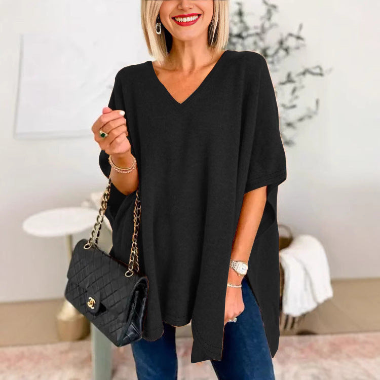 Dames Casual Chiffon Poncho Chic und Stil