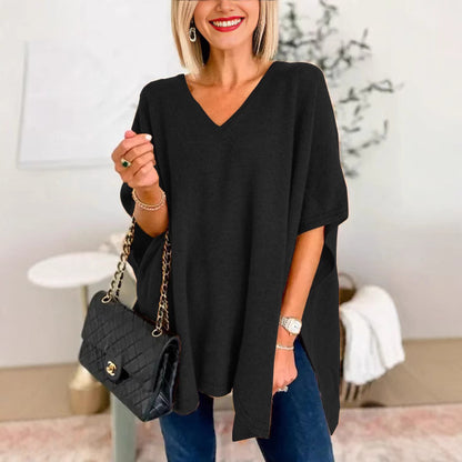 Dames Casual Chiffon Poncho Chic und Stil