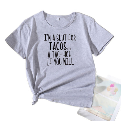 Damen Verspielt Grafik Casual Tee Chic und Stil