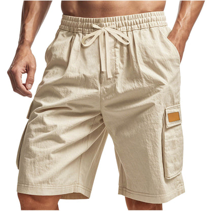 Shorts cargo décontractés pour hommes avec taille élastique et poches latérales multifonctionnelles Chic und Stil
