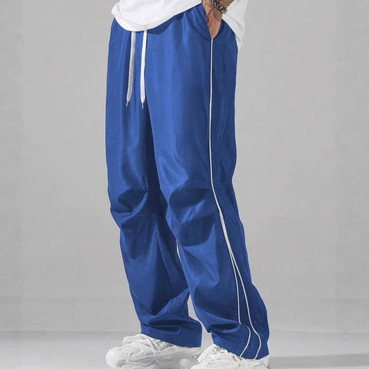 Chic and Style men's athletic leisure pants with side piping