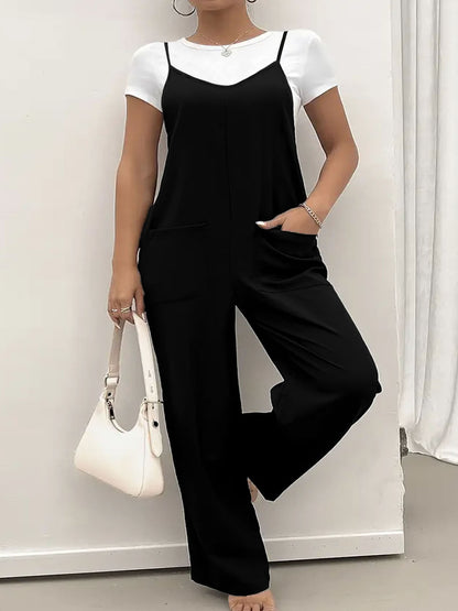 Dames Élégant Utility-Overall Chic und Stil