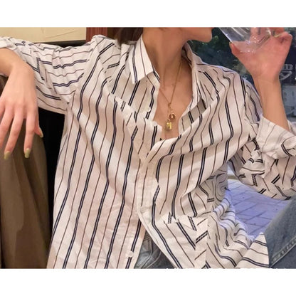 Chemise surdimensionnée à rayures pour femmes Chic und Stil 1750846231