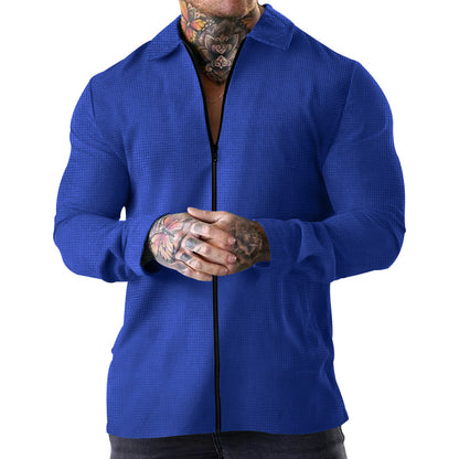 Veste à zip fonctionnelle pour hommes en matériau de haute qualité avec design structuré Chic und Stil