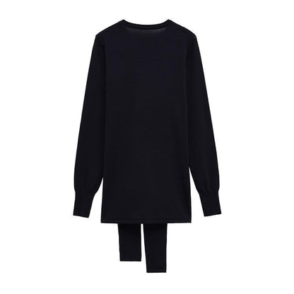 Knit sweater for women with refined belt and elegant cut Chic and Style