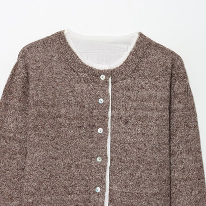 Dames Gilet court tricot avec détails de bouton Chic und Stil