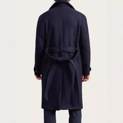 Elegant wool peacoat for men Chic and Style