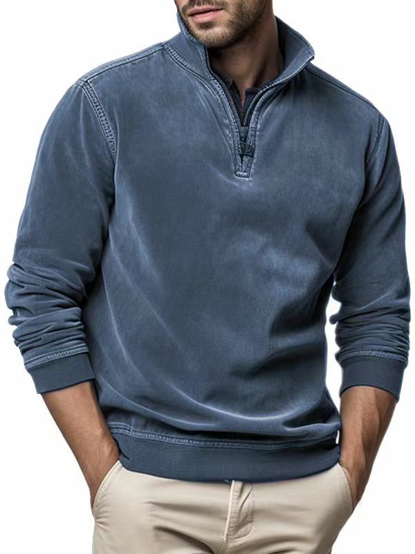 Pull sportif pour hommes avec col montant pratique Chic und Stil