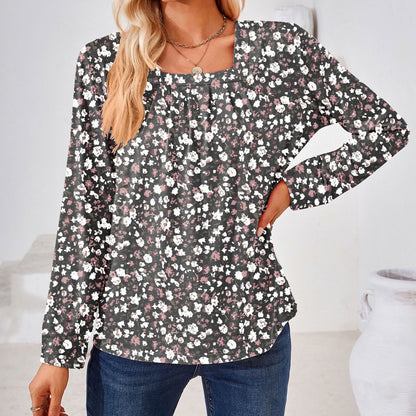 Blouse pour femmes avec motif jacquard floral et coupe ample Chic und Stil