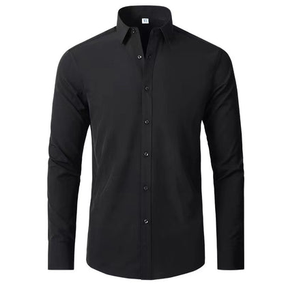 Chemise pour hommes à manches longues avec une coupe élégante et des détails de boutons raffinés Chic und Stil
