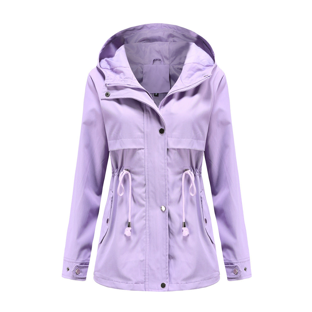 Functional transition jacket for women with adjustable drawstring waist Chic and Style