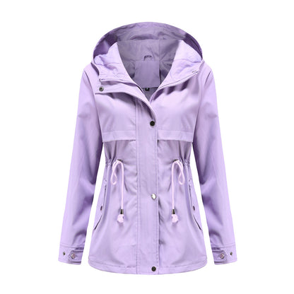 Functional transition jacket for women with adjustable drawstring waist Chic and Style