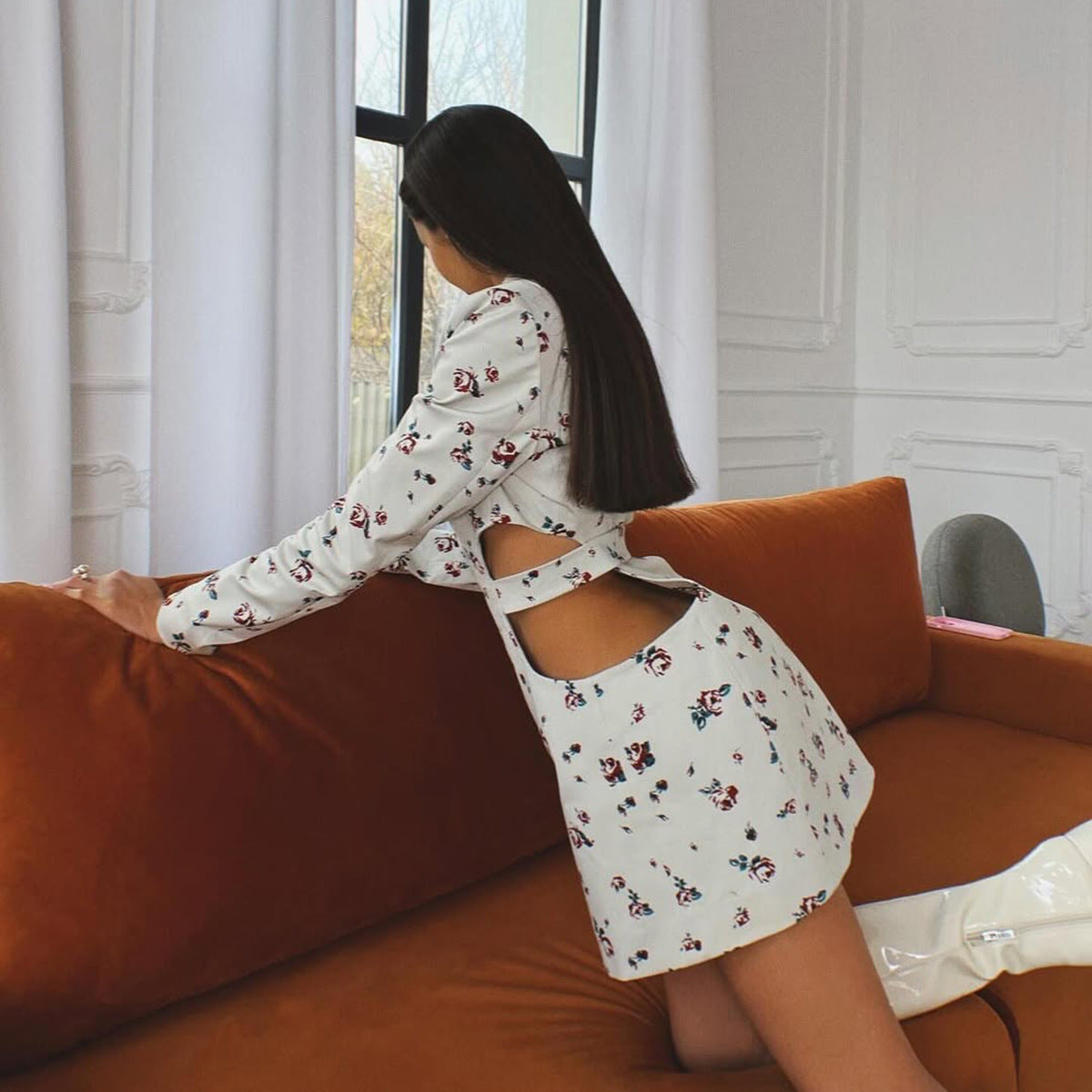 Robe blazer femme avec des détails découpés ludiques Chic und Stil