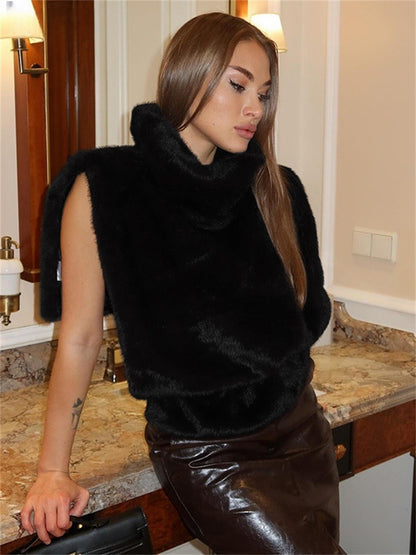 Dames Élégante et douillette Gilet Chic und Stil