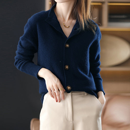 Cardigan Boutonné Ultra-Doux pour Femme Chic und Stil