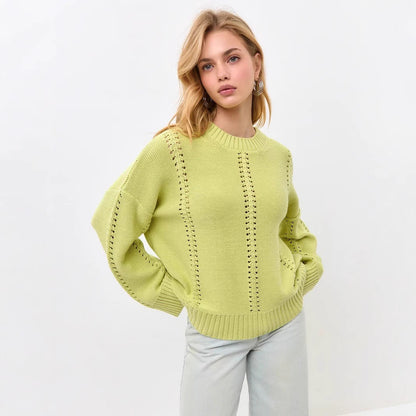Pull en tricot décontracté pour femmes avec coupe moderne Chic und Stil