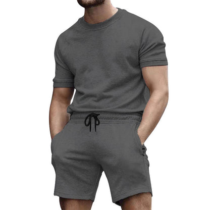 Casual sports set for men with high-quality crew neck and elastic waist Chic und Stil