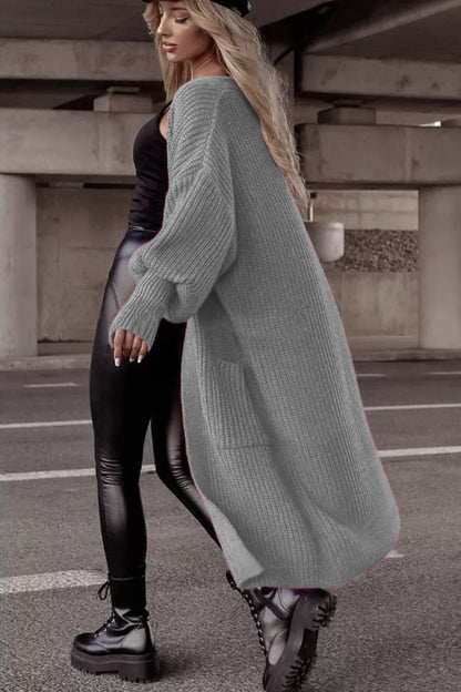 Cardigan à grosse maille pour femmes avec poches profondes et coupe oversize décontractée Chic und Stil