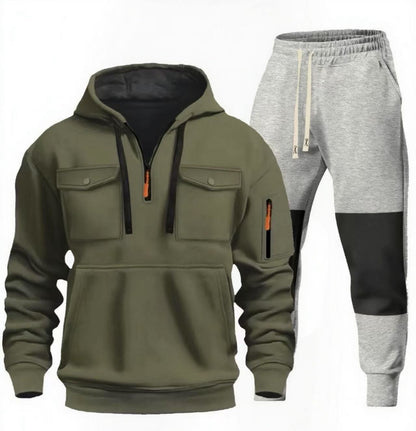 Chic and Style functional sweatshirt and jogger pants set for men