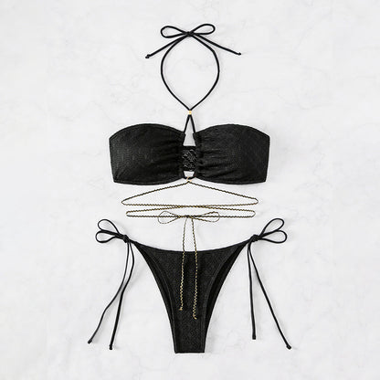 Dames Ensemble de bikini bustier stylé Chic und Stil