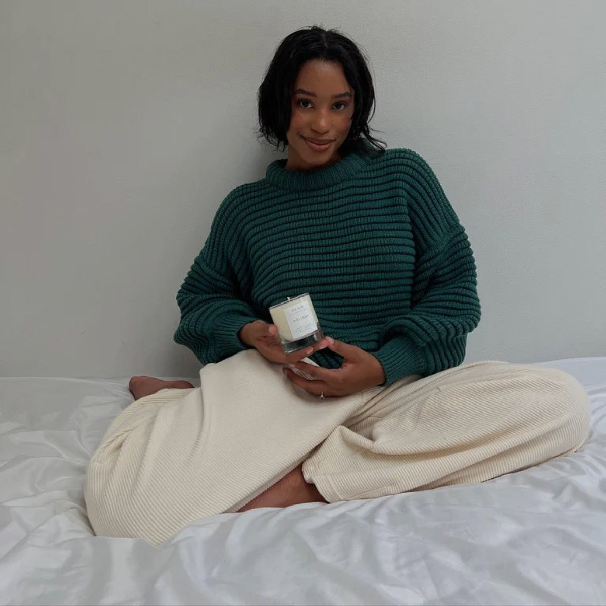 Pull femme décontracté en tricot structurel avec coupe oversize Chic und Stil