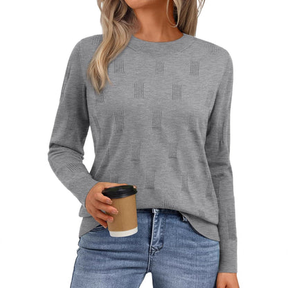 Pull en tricot pour femmes avec motif texturé et coupe décontractée Chic und Stil