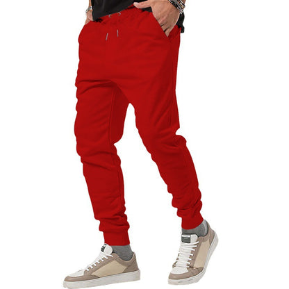 Men's casual jogging pants with elastic waistband and side zip pockets Chic and style