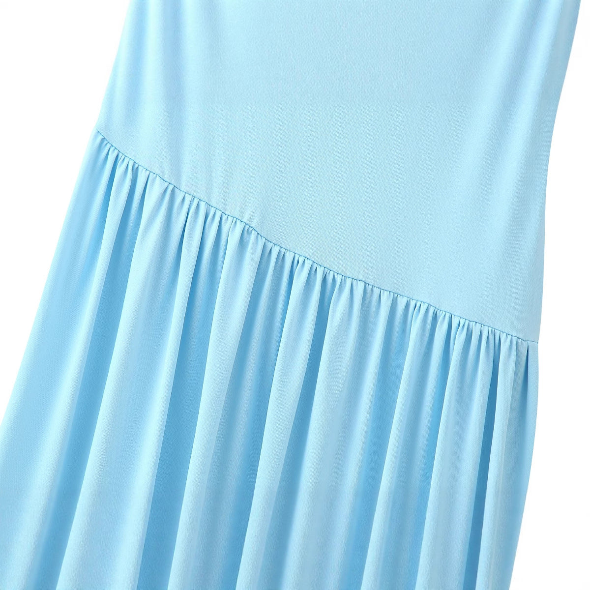 Robe maxi femme avec fronces décoratives et drapé élégant Chic und Stil