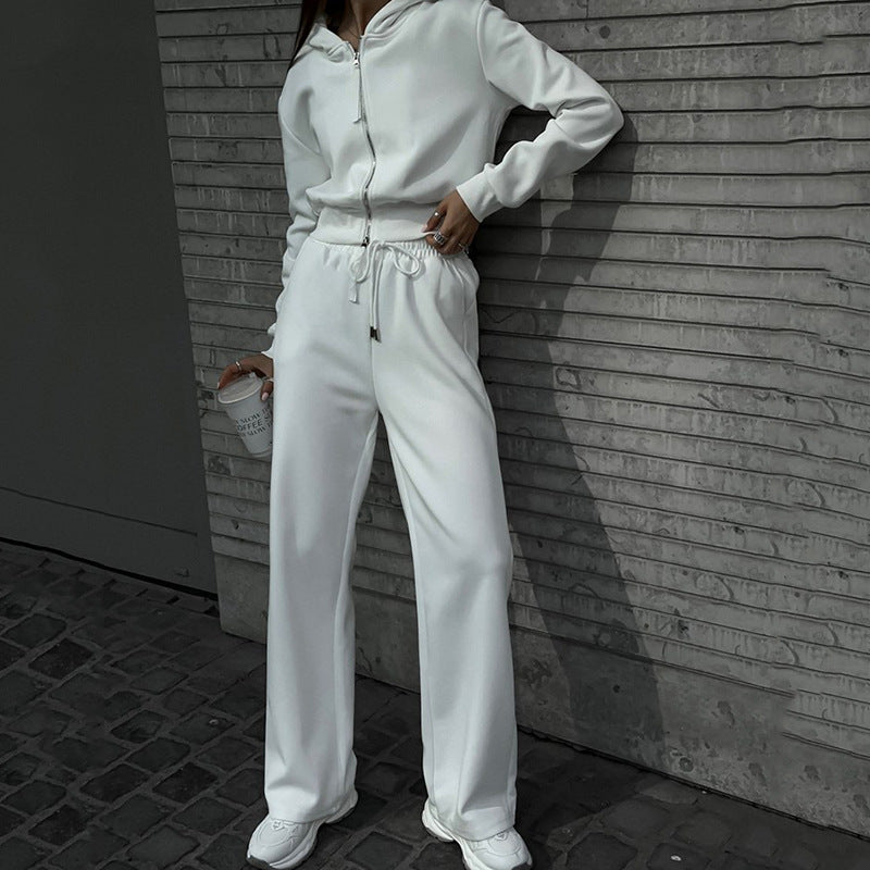 Dames élégant ensemble de loisirs avec col haut et coupe ample Chic und Stil