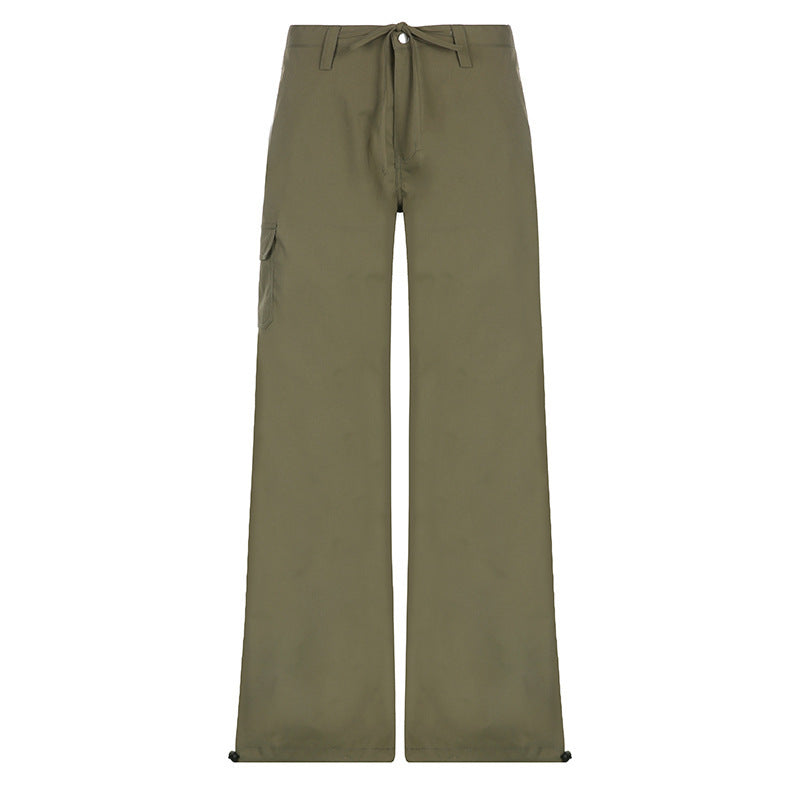 Ladies Loose Leisure Pants with Practical Pockets and Elastic Waist Chic and Style