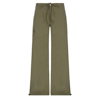 Ladies Loose Leisure Pants with Practical Pockets and Elastic Waist Chic and Style