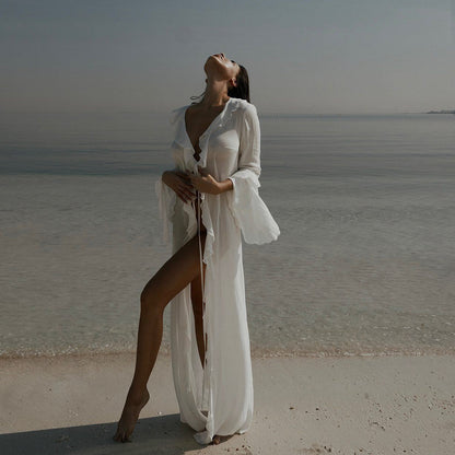 Robe de plage bohème décontractée pour dames Chic und Stil