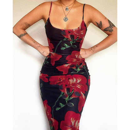 Robe bodycon florale pour femmes Chic und Stil 1751515814
