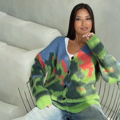 Cardigan en laine décontracté pour femmes Chic und Stil