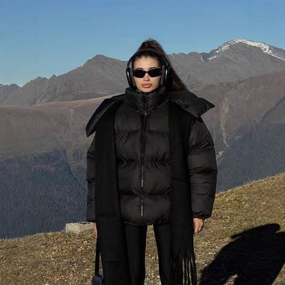 Dame veste de plein air rembourrée avec col montant et design matelassé Chic und Stil