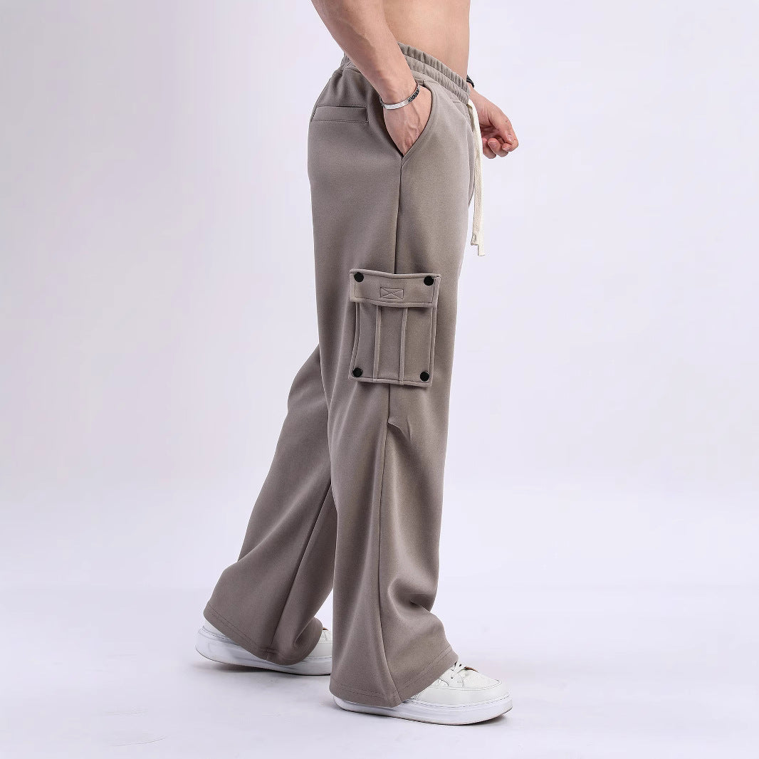 Cargo jogger pants for men with side pockets and elastic waistband Chic and Style