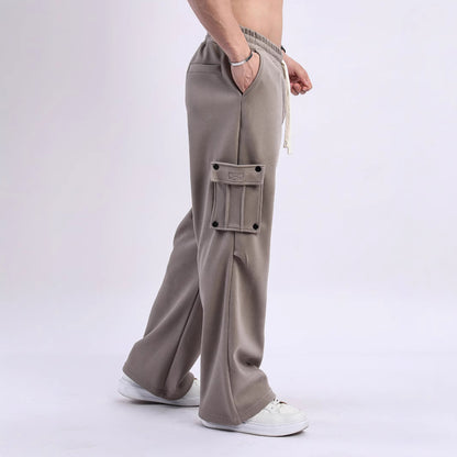 Cargo jogger pants for men with side pockets and elastic waistband Chic and Style
