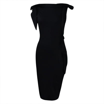 Dames Élégant Robe Portefeuille avec Style Décontracté et Détails aux Épaules Chic und Stil