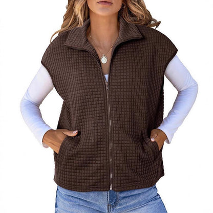 Dames gilet matelassé avec poches pratiques Chic und Stil