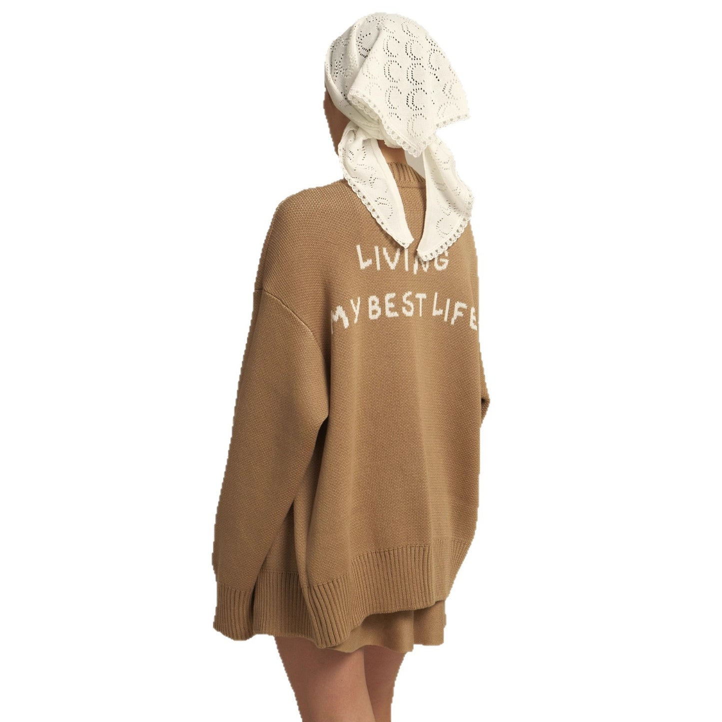 Comfortable oversized sweater set for women and casual palazzo pants Chic und Stil