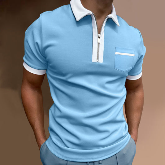 Men's Zip Front Polo Chic Chic and Style