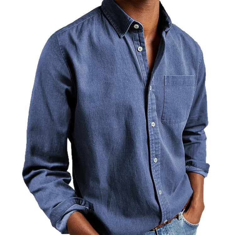 Chemise décontractée pour hommes en tissu coton léger Chic und Stil