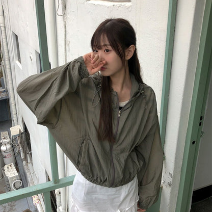 Veste de transition légère pour femmes avec poche kangourou Chic & Stil