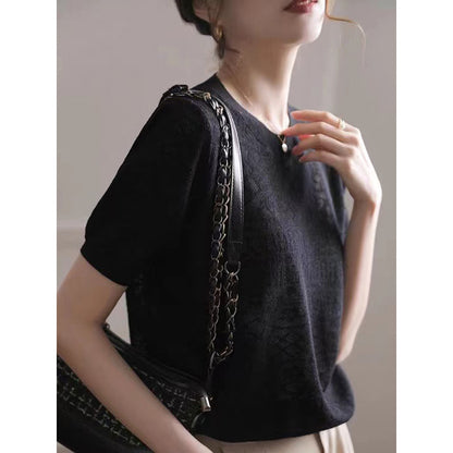 Haut court en tricot décontracté pour femmes Chic und Stil